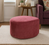 Pink Velvet Footstool