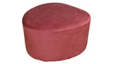 Pink Velvet Footstool