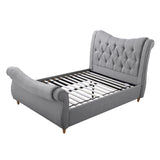 Arizona Linen Sleigh Bed