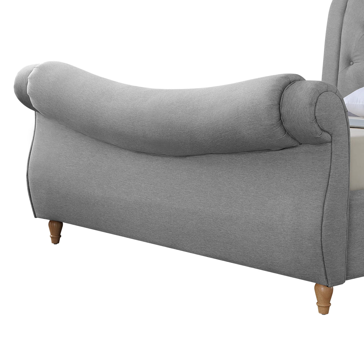 Arizona Linen Sleigh Bed