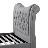 Arizona Linen Sleigh Bed