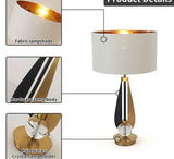 Lyra Sculptural Gold and Black Table Lamp