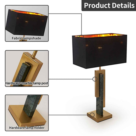 Karis Marble & Gold Table Lamp