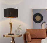 Vesper Marble & Obsidian Table Lamp