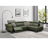 Milan Forest Green Electric Corner Suite