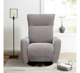 Monti swivel recliner chair with embossed chequer side detailing at the furniture store ni