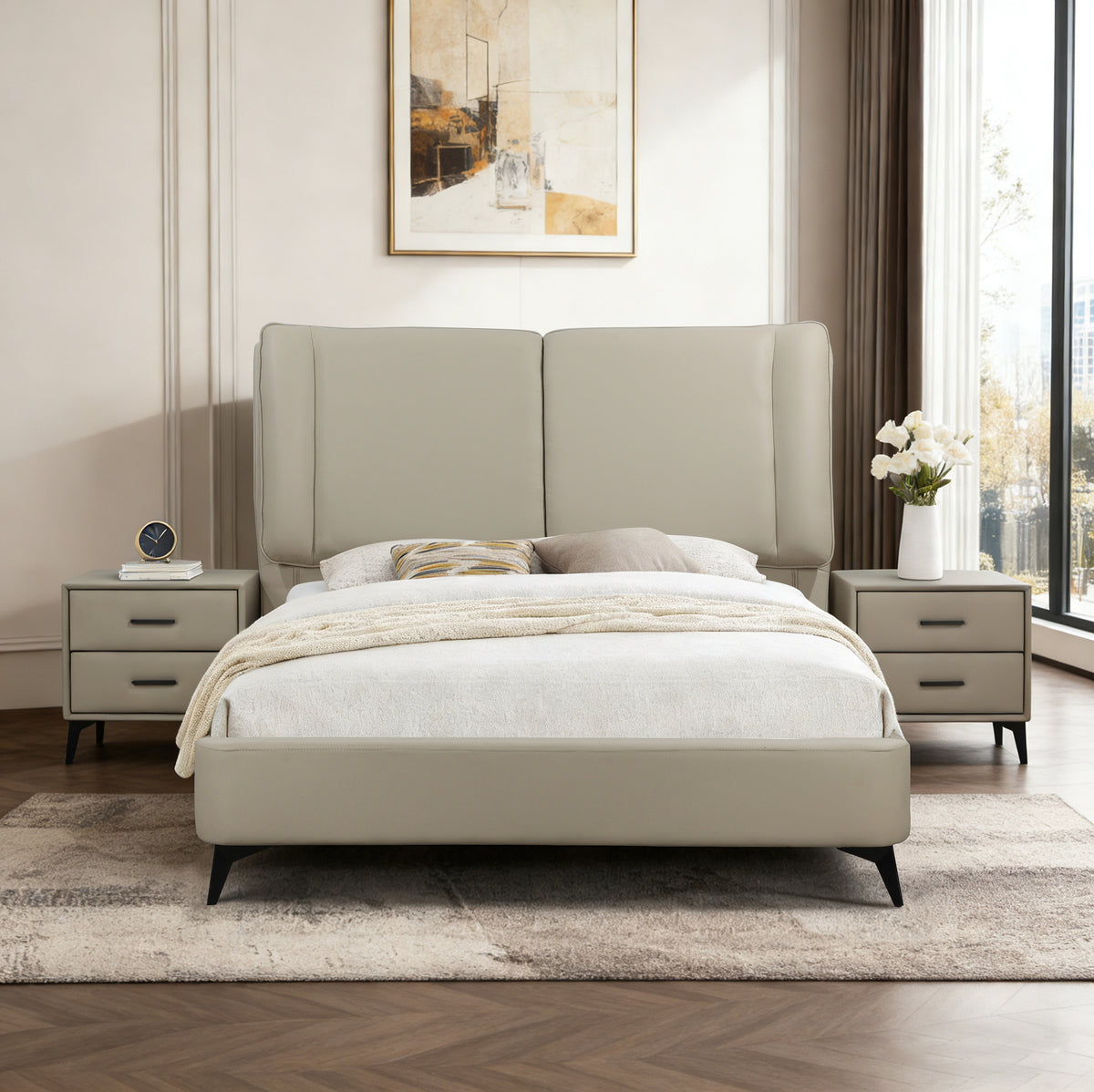 Antrim Faux Leather Bed