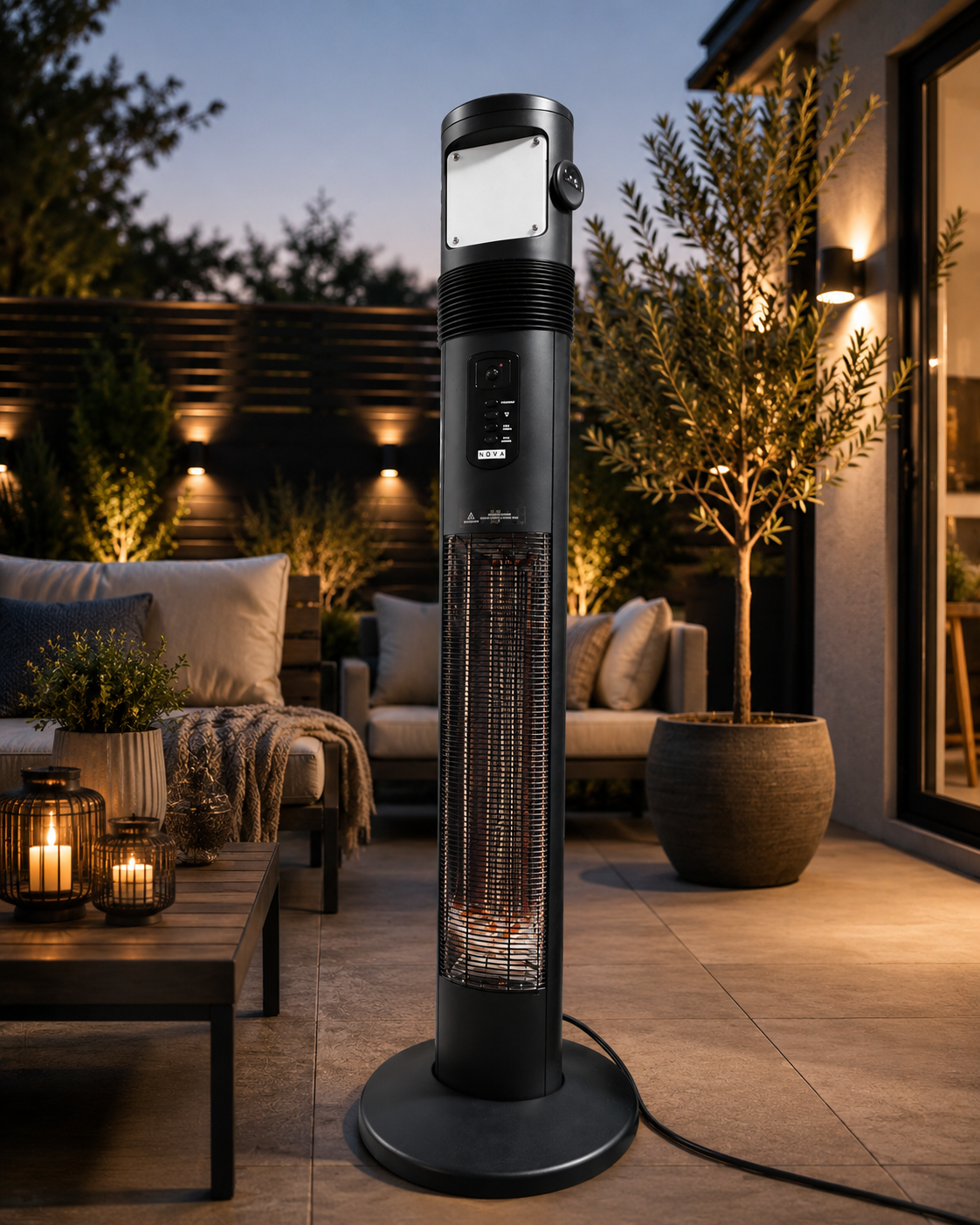 Nova Apollo Floor Standing Patio Heater with Light