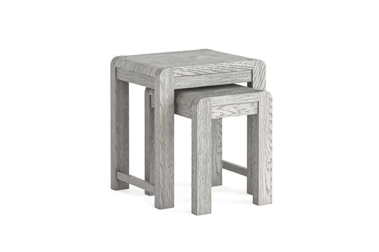 Amsterdam Grey Washed Oak Nest of Tables