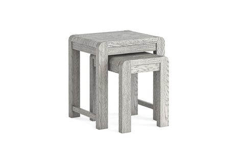 Amsterdam Grey Washed Oak Nest of Tables