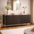 Salvador sideboard Northern Ireland brown finish with gold legs at furniture store ni