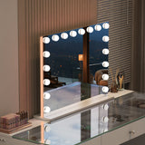 Mary 18  Bulbs Light Mirror with RGB(RED GREEN BLUE) LIGHT/USB charging