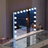 Mary 18  Bulbs Light Mirror with RGB(RED GREEN BLUE) LIGHT/USB charging