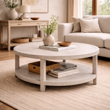 windermere Round coffee table grey wood Northern Ireland living room furniture store ni