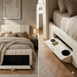 Clara smart storage bed with integrated USB-A and USB-C charging ports furniture store ni