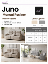 Juno Manual Recliner Sofa