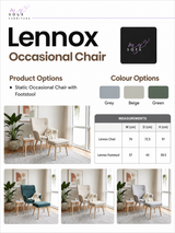 Lennox Occasional Chair & Footstool