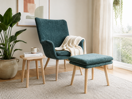 Lennox Occasional Chair & Footstool