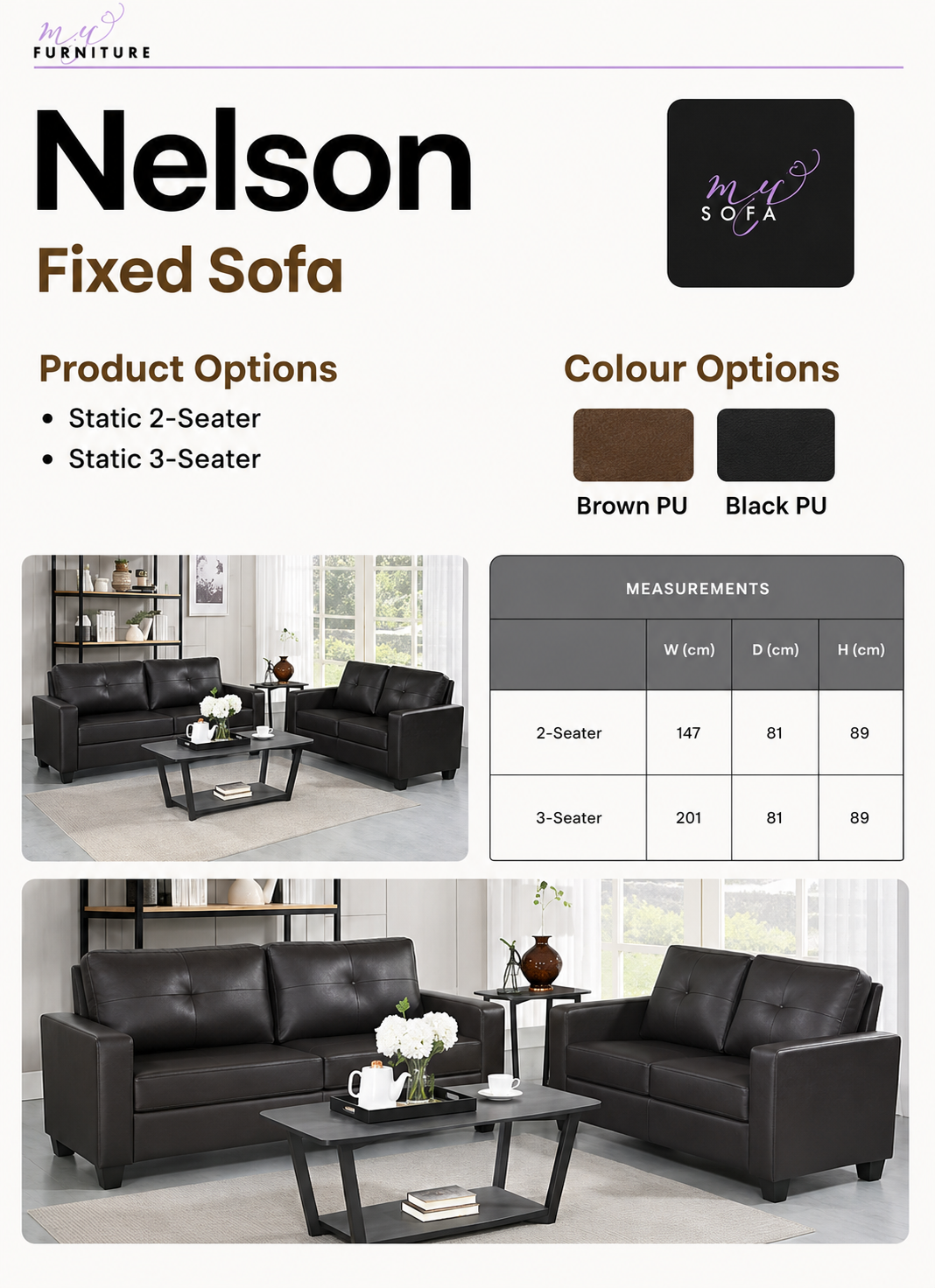Nelson Fixed Sofa