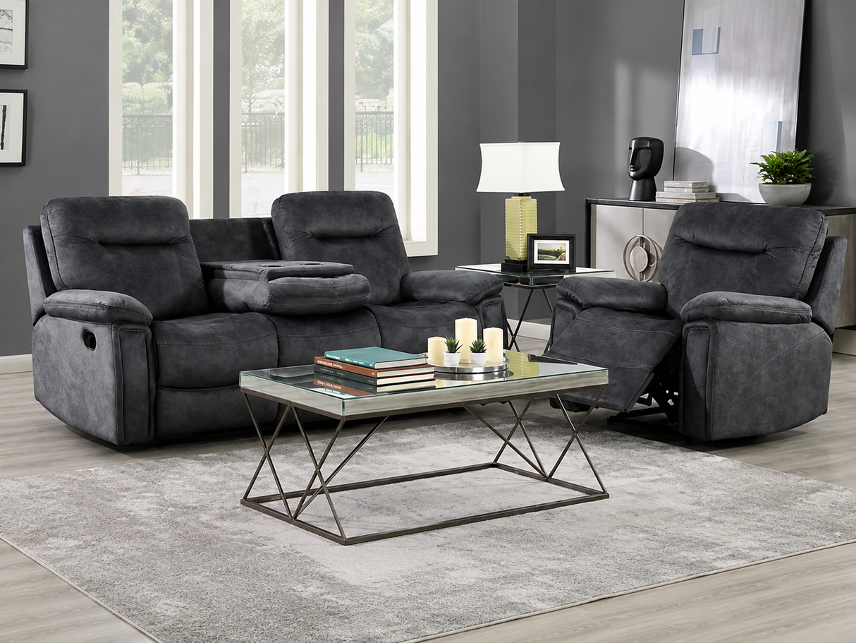 Nicole Manual Recliner Sofa