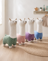 Alpaca Kids Plush Stool