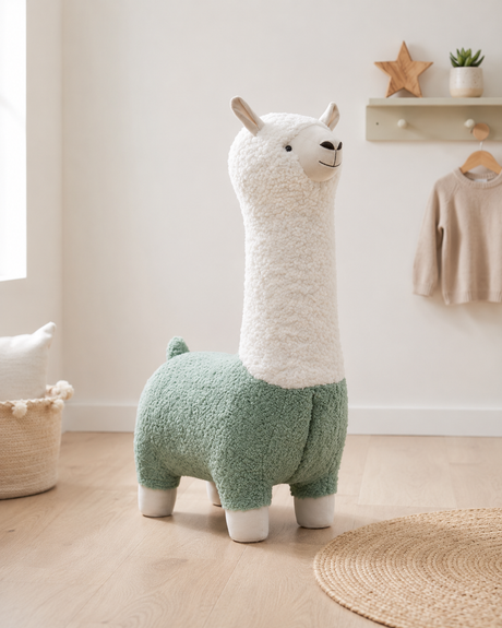 Alpaca Kids Plush Stool