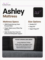 Ashley 2000 Pocket Sprung Mattress