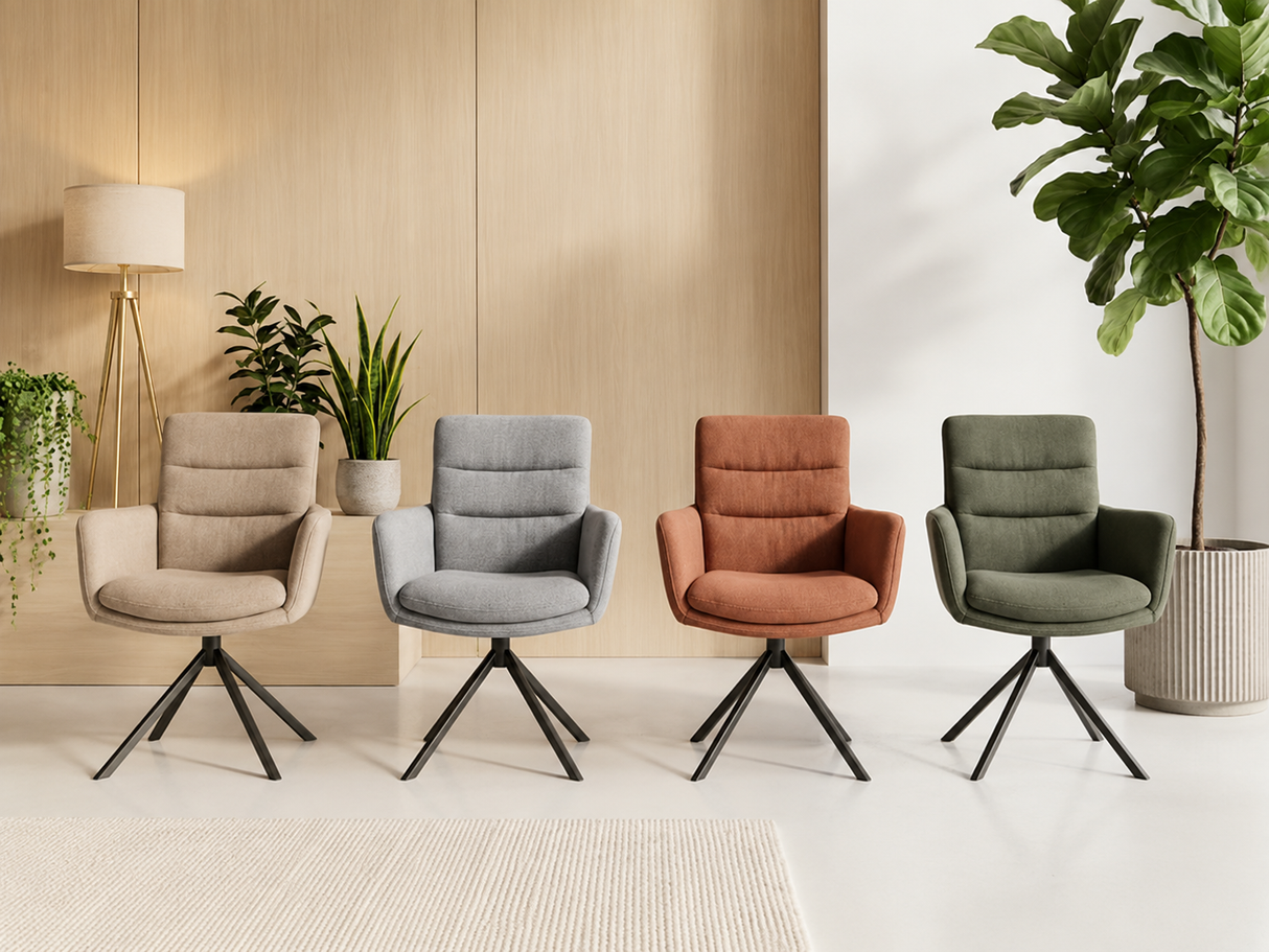 Carly 360° Swivel Dining Chair