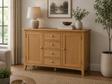 kilkenny oak 4 drawer sideboard modern interior at the furniture store ni