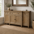 chateau rustic sideboard pine wood dining room setting furniture store ni