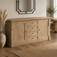 chateau rustic sideboard pine wood dining room setting at the furniture store ni