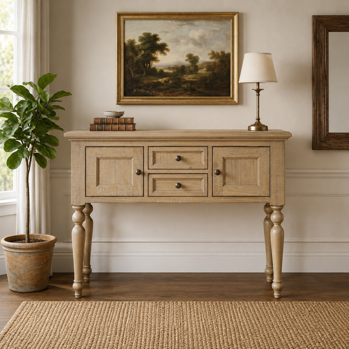 chateau rustic buffet sideboard pine wood small storage at the furniture store ni