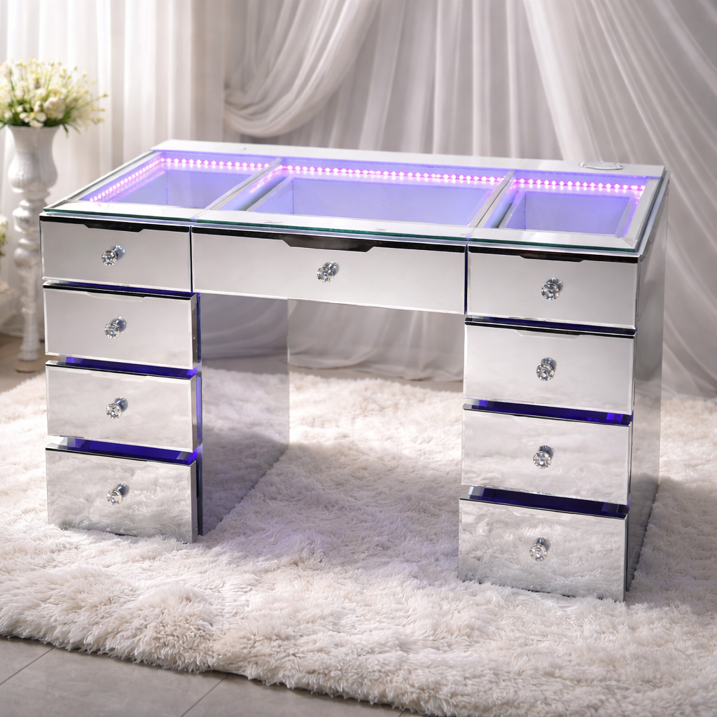9 Drawer Mini Empire Pro Vanity Dresser (Babydoll Collection)