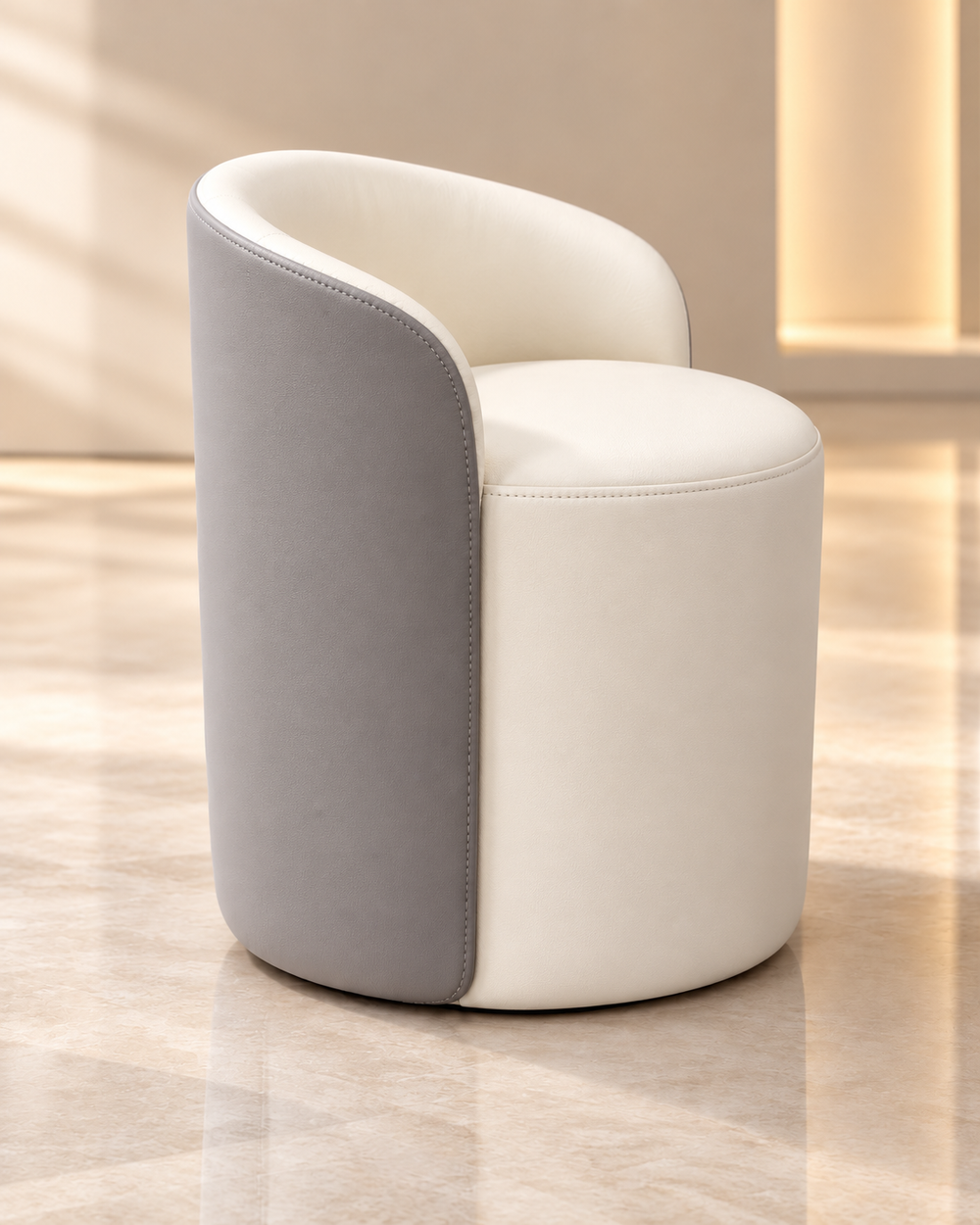 Glam Swivel Vanity Stool