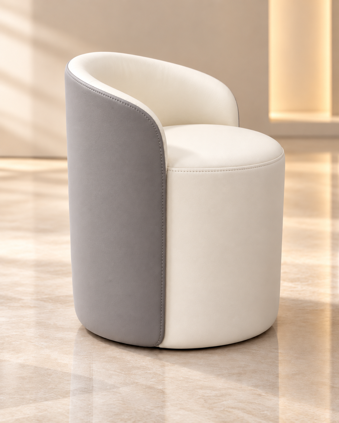 Glam Swivel Vanity Stool