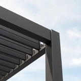 Hilton Aluminium Wall Mounted Pergola - 3m x 3m