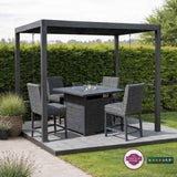 Athena Pergola and Firepit Bundle