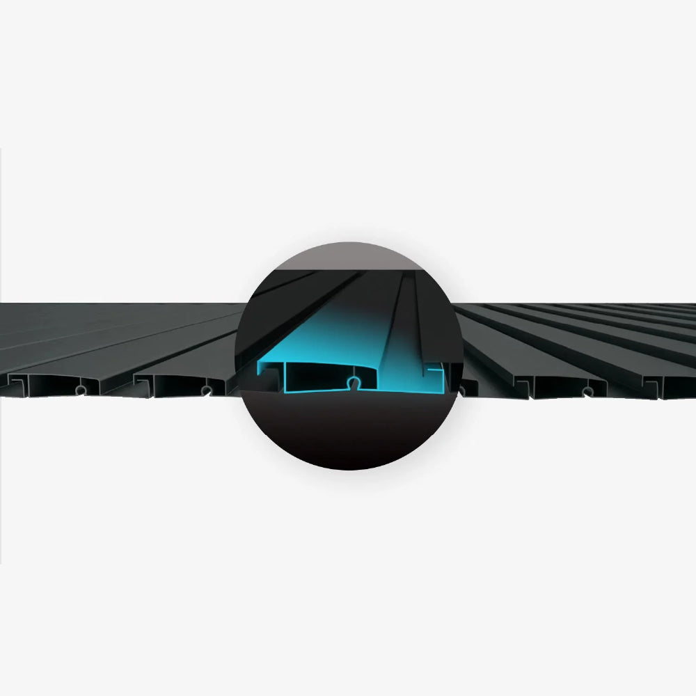 Hilton Aluminium Wall Mounted Pergola - 3m x 3m