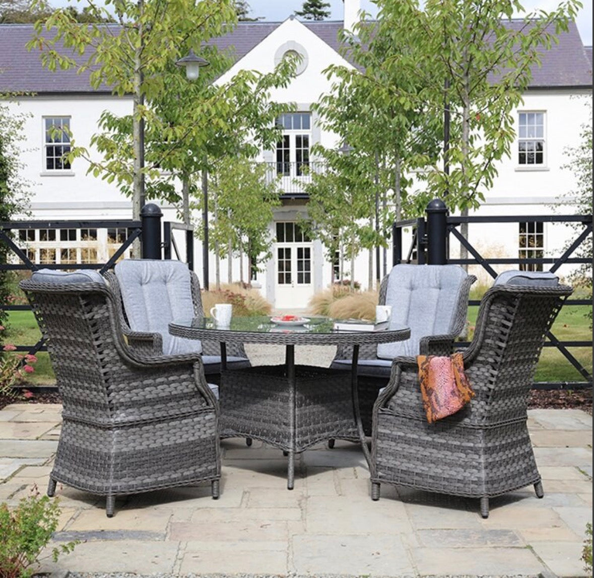 Amalfi 4 Seat Dining Set