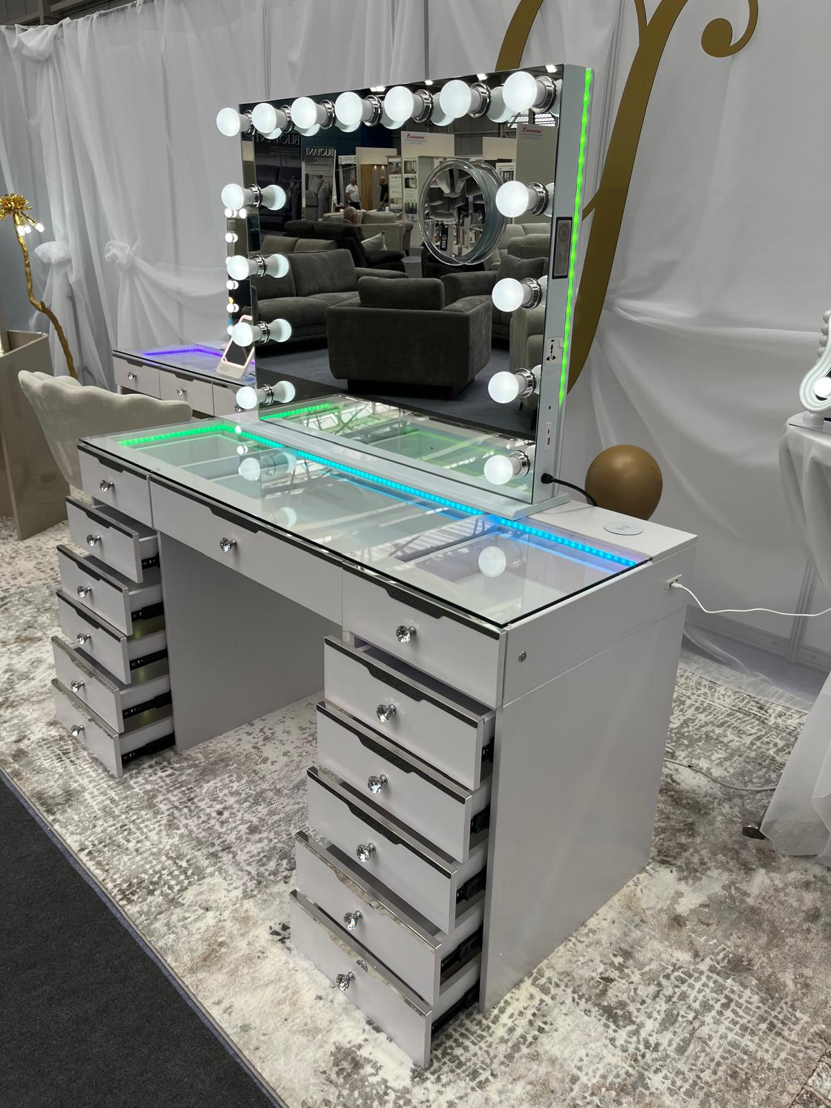 Glam Empire Pro 13 Drawer Vanity Dresser