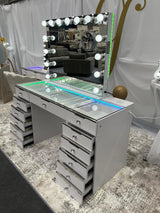 Glam Empire Pro 13 Drawer Vanity Dresser