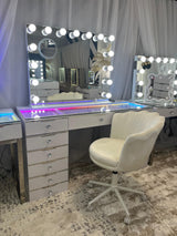 Glam Shell Swivel Chair