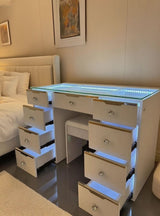 9 Drawer Mini Empire Pro Vanity Dresser (Babydoll Collection)