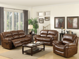 Farnham La Manual Recliner 3+1+1 Suite in Tan