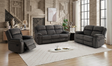 Morgan 3+2 Manual Reclining Suite Iron Grey