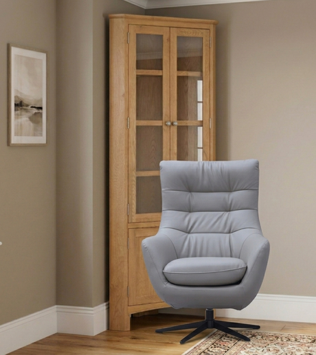 Orbit Leather Luxury Swivel Chair