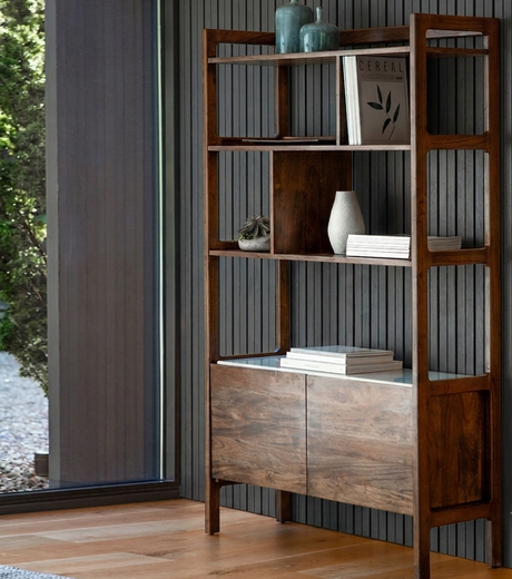 Barcelona Display Unit | White Marble Panel