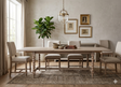 Discover the Artisan extending dining table. Features a soft lime wash finish, solid oak craftsmanship, a versatile extending top, and hand-turned bobbin legs AT THE FURNITURE STORE NI