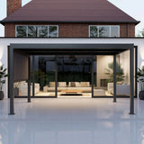 ATHENA 6X3 ALUMINIUM PERGOLA WITH MANUAL LOUVRES