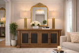 Harvard 4 Door Sideboard - Dark Bayur